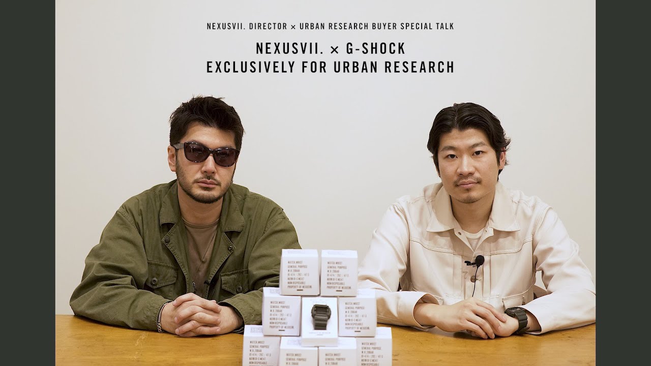 NEXUSVII. × G-SHOCK EXCLUSIVELY FOR URBAN RESEARCH – 名作と