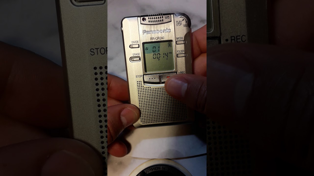 Panasonic RR-QR240 IC recorder ghoust hunter - YouTube