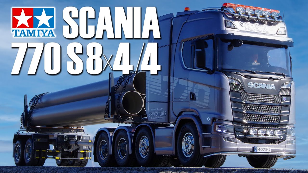 TAMIYA 1/14 R/C TRACTOR TRUCK SCANIA 770 S 8x4/4 タミヤ スカニア