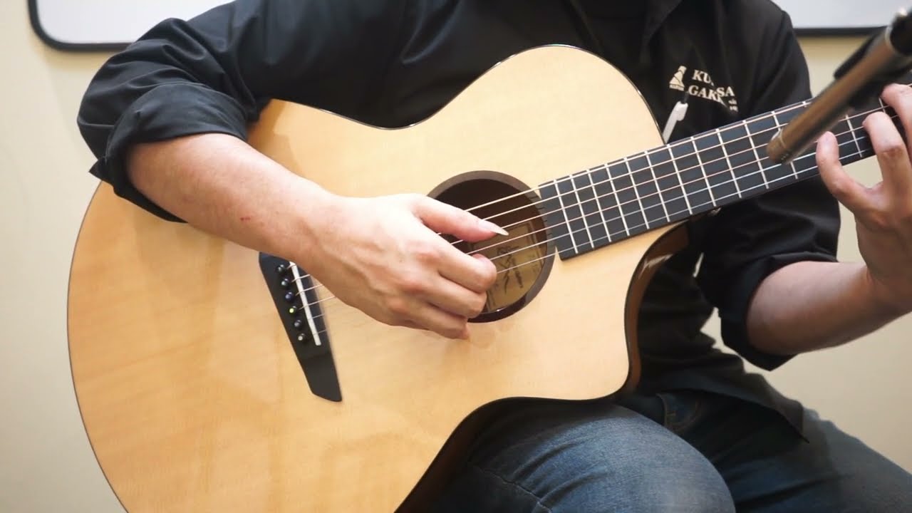 Berg Guitars A1C Maho OTS2.0 #23122424 試奏動画 - YouTube