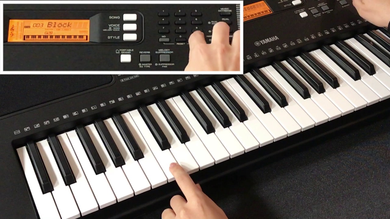 ヤマハ | PSR-E363 - ポータブルキーボード - 音声・動画