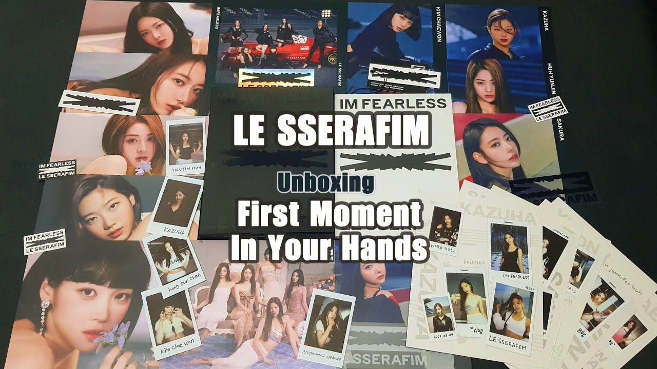 Unboxing] LE SSERAFIM - 'First Moment In Your Hands' Official MD