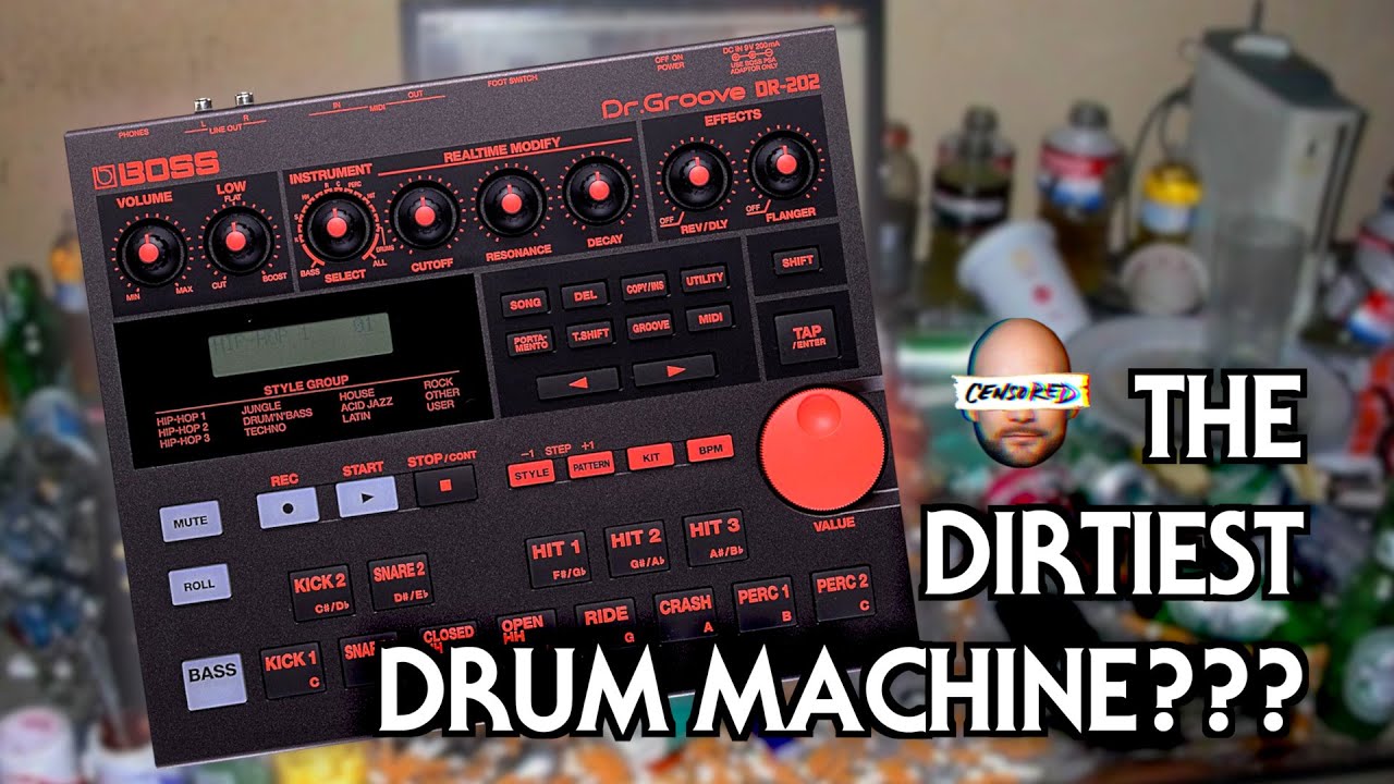 Bad Gear - Boss DR-202 - Dirtiest Drum Machine of all Time - YouTube