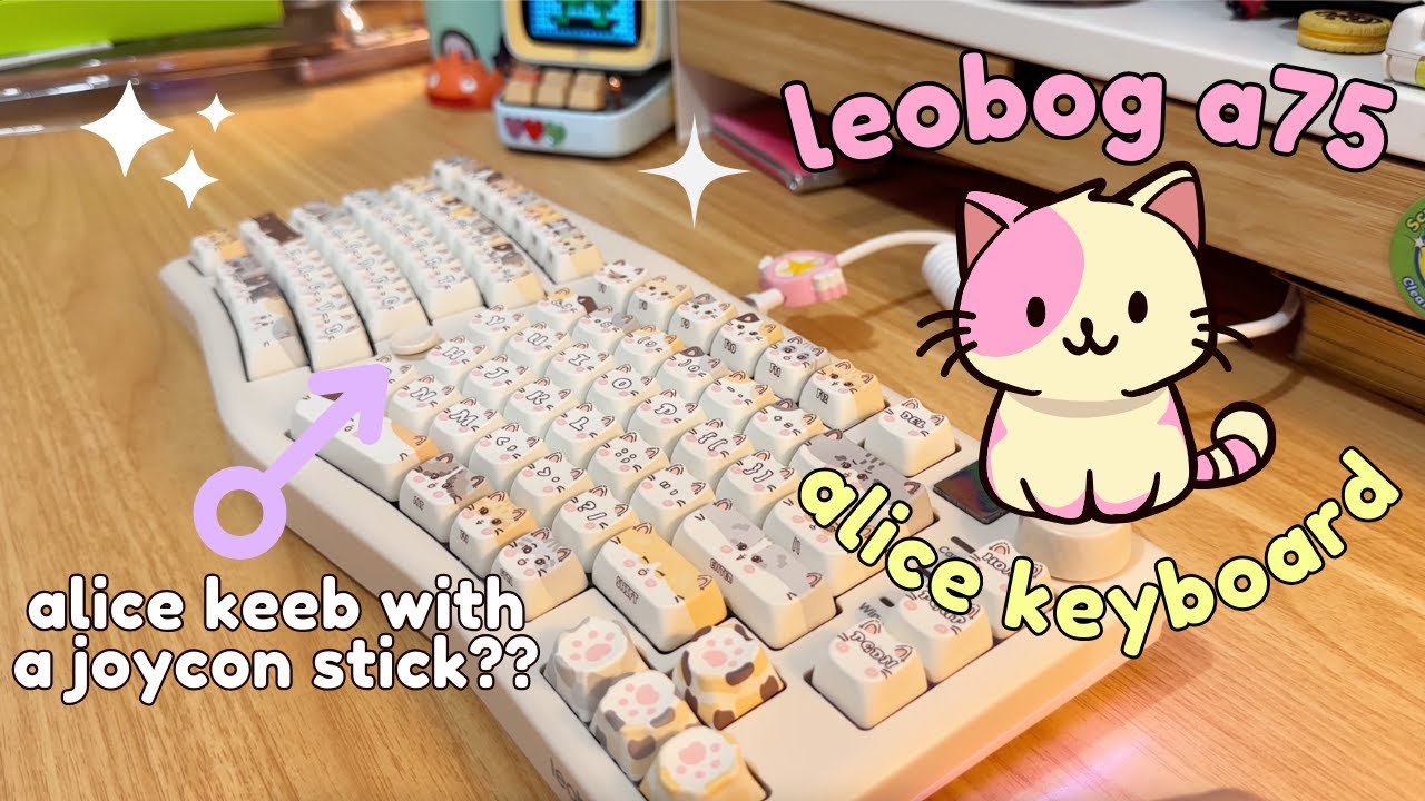 Leobog A75 Alice配列 ピンク 猫キーボード 本体 Amazon | OUSEITECH
