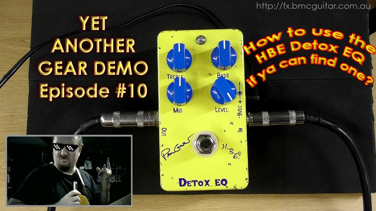 Homebrew Electronics (Paul Gilbert) Detox EQ Pedal | CME Gear Demo
