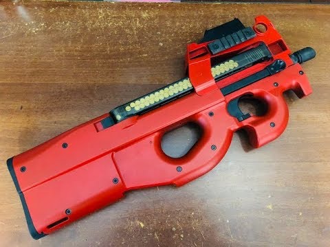 東京マルイ P90 塗装前の準備と内部カスタムの準備 - YouTube