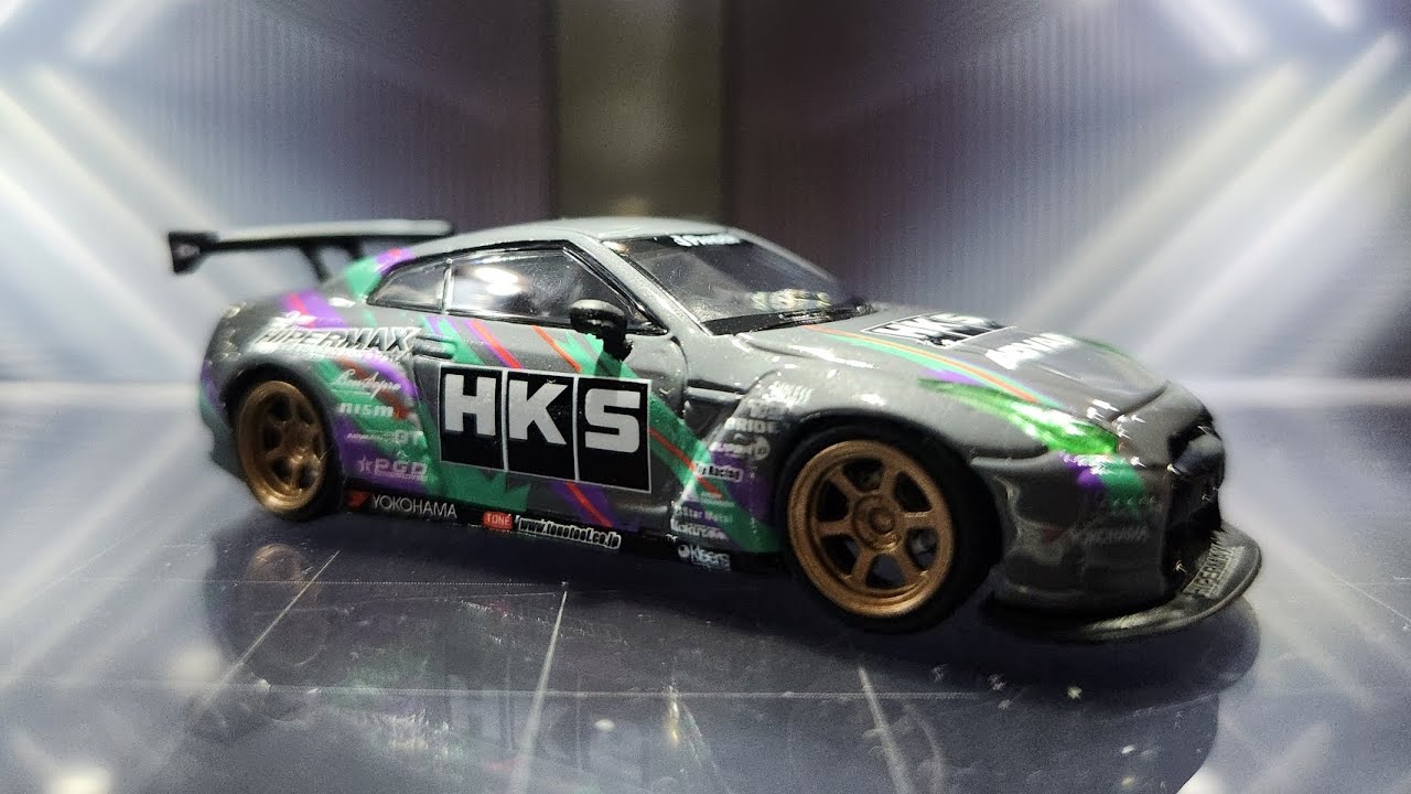 ミニカー NISSAN SKYLINE GT-R HKS SUPER OIL NISSAN SKYLINE GT-R HKS