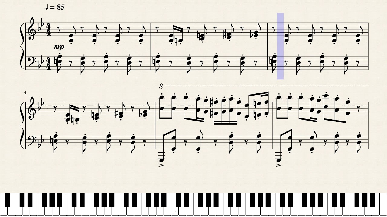 Final Fantasy IX : Vivi's Theme piano sheet - YouTube