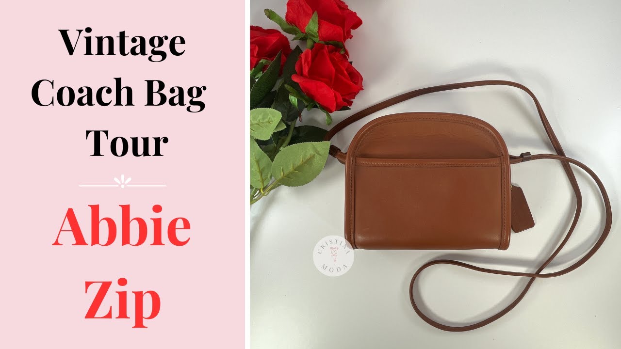 Vintage Coach Bag Tour | 1998 Abbie Zip Bag | shop.cristinamoda