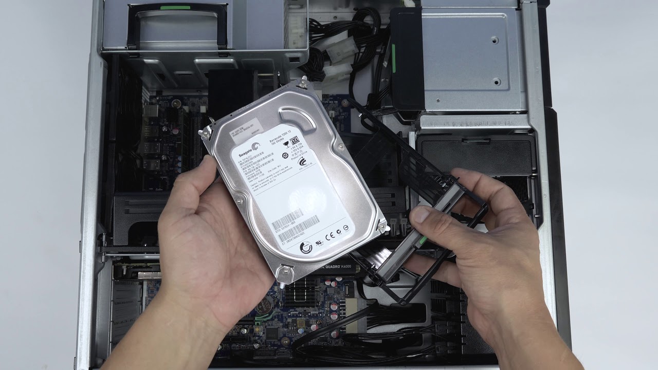 HP Z640 Hard Drive Installation - YouTube