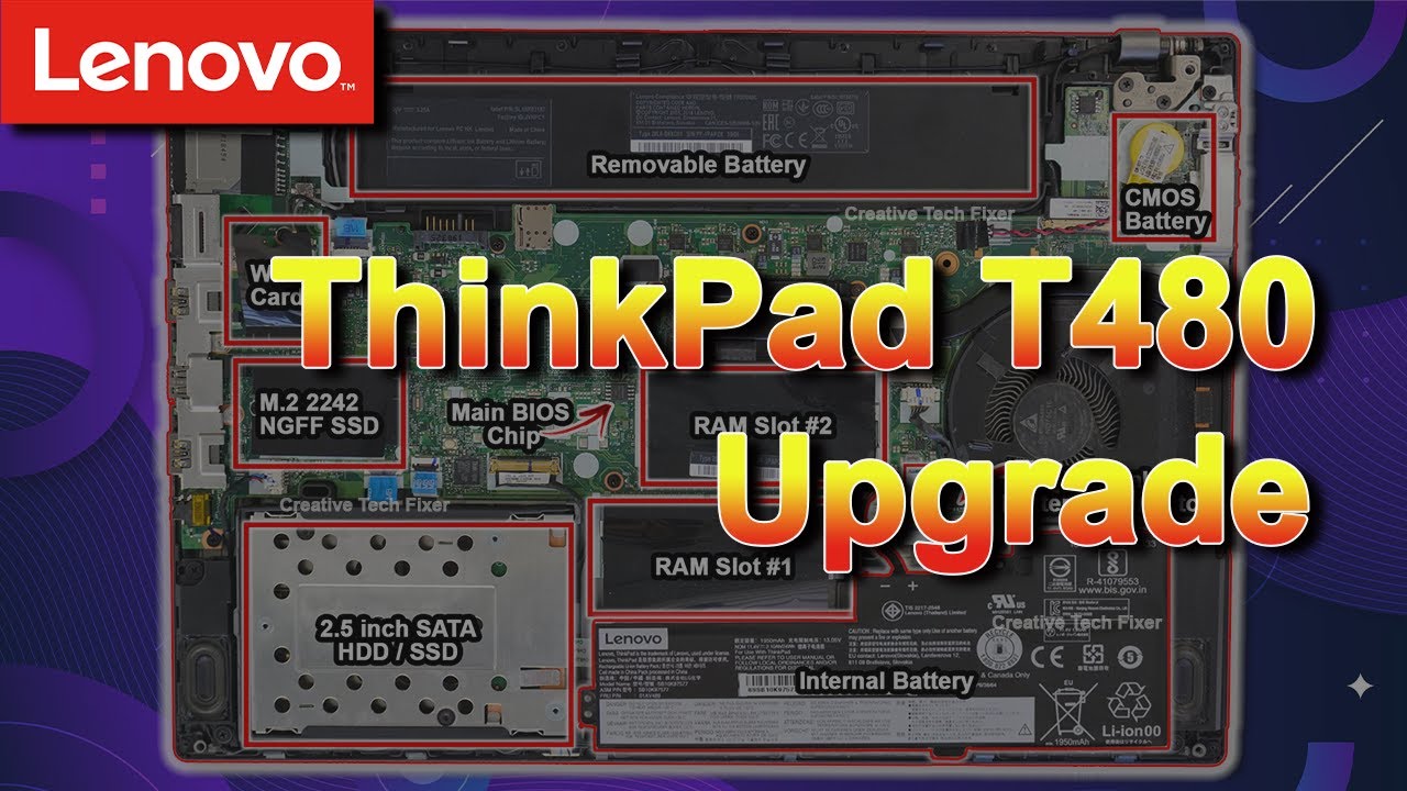 Lenovo ThinkPad T480 Battery, RAM & SSD Upgrade - YouTube
