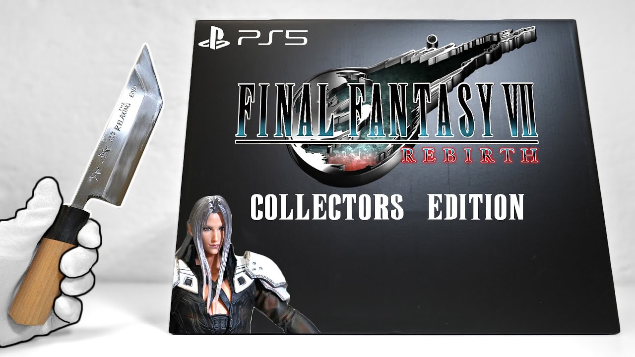 Final Fantasy 7 Rebirth Collector's Edition SEPHIROTH Unboxing +
