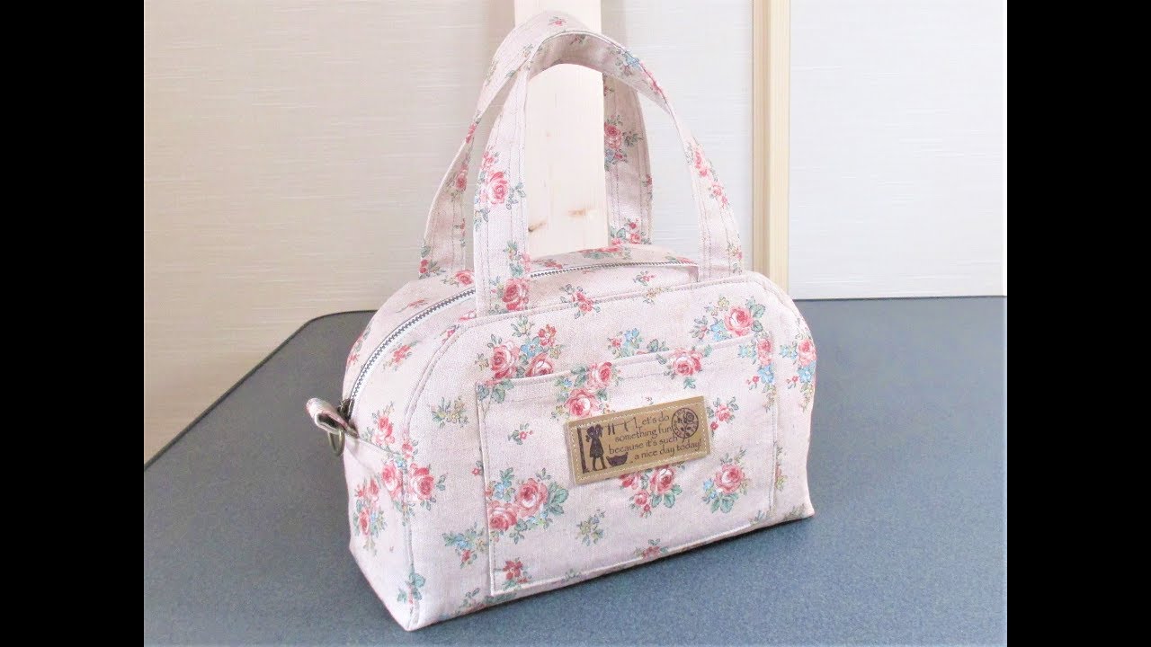 Mini Boston bag style handbag bag made and made - YouTube