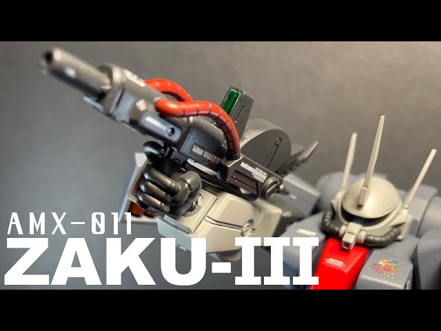 全塗装】HGUC 1/144 ザクⅢ をディティールアップ！見違えるほどカッコ