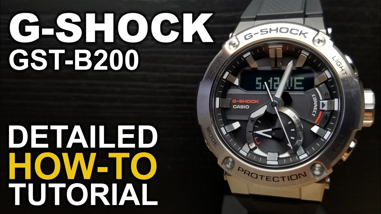 Gshock GST-B200 - Detailed how to turorial on module 5608 - YouTube