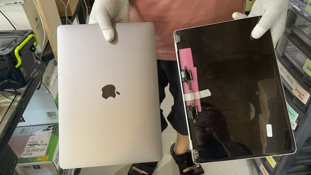 MacBook Pro 2017 13インチ 液晶LCD交換修理 A1706 - YouTube