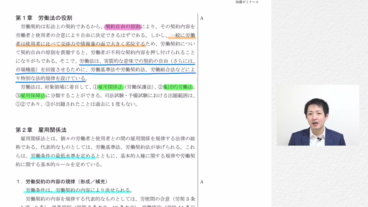 司法試験1位が作った！】労働法速修テキスト講座 第1回 - YouTube