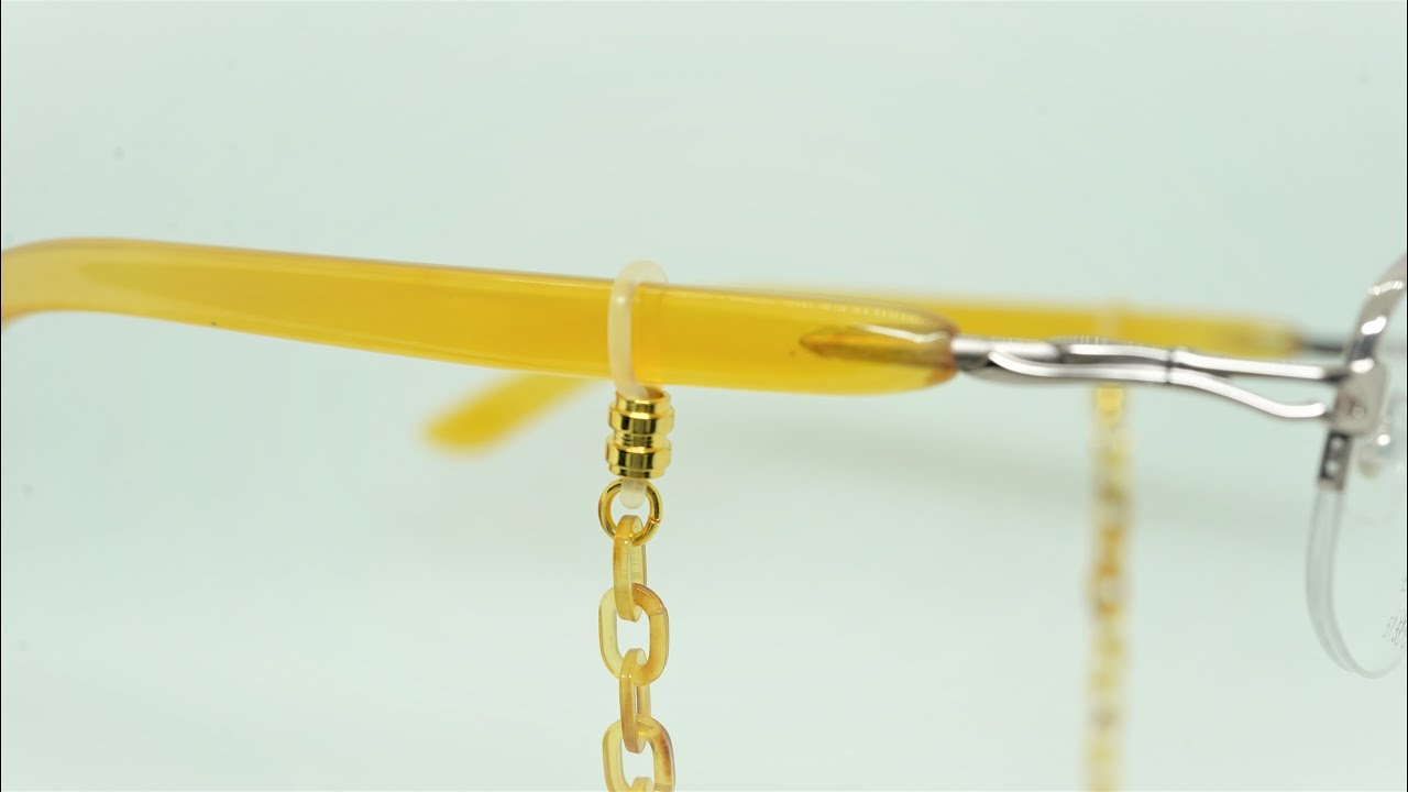 白甲メガネチェーン - 江戸鼈甲屋｜べっ甲のアクセサリー販売・修理