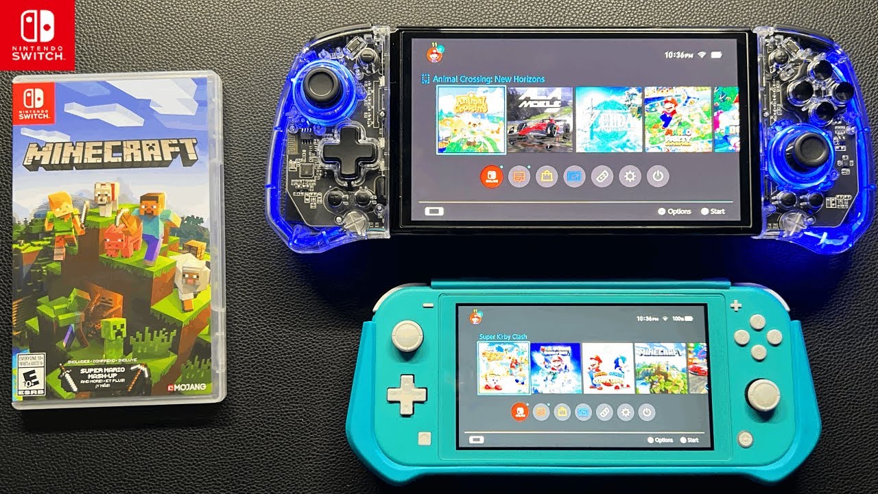 Minecraft | Nintendo Switch Lite Vs Switch OLED | Gameplay - YouTube