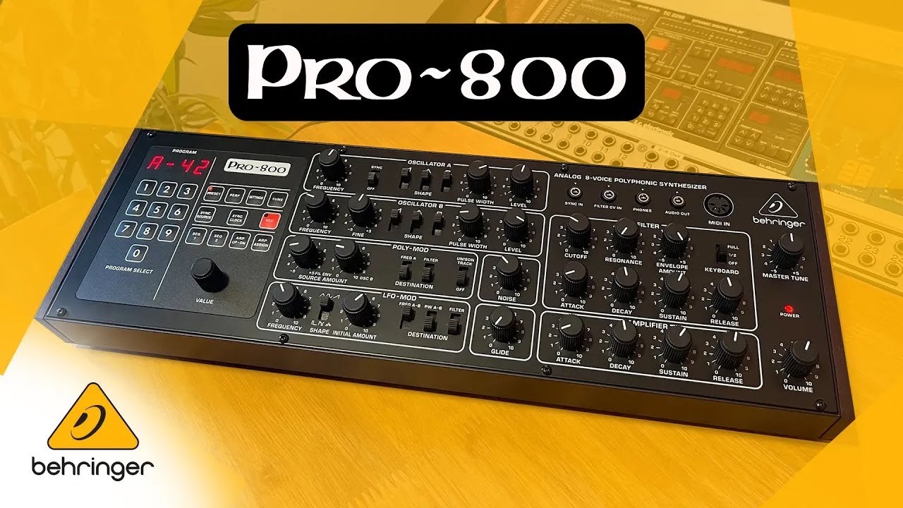 Behringer PRO-800 アナログ 8 ボイス ポリシンセのご紹介 : r