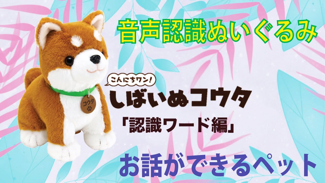 音声認識ぬいぐるみ 【しばいぬコウタ】認識ワード編 - YouTube