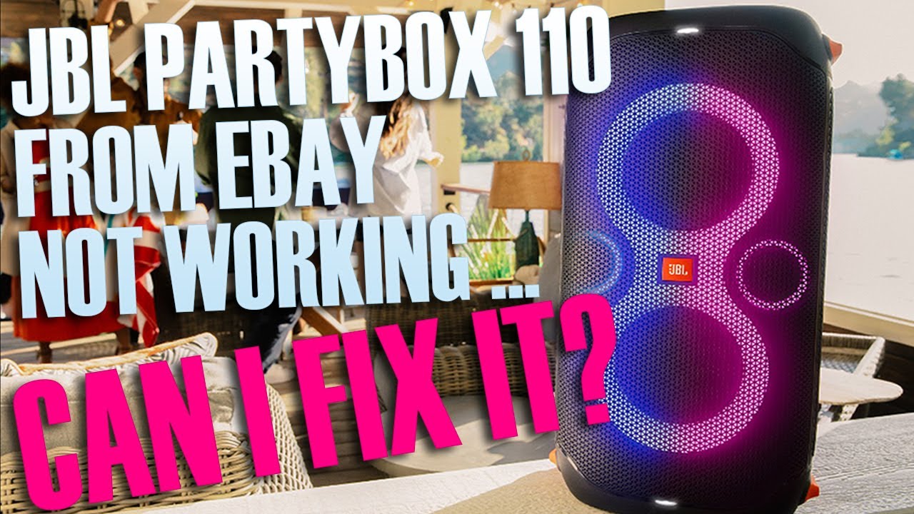 JBL Partybox 110 from Ebay Not Working | Can I Fix it? - YouTube