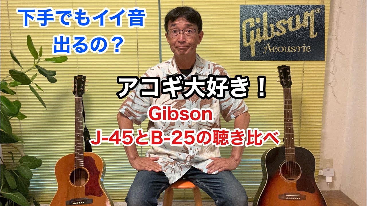 I love acoustic guitars] Can Gibson's J-45 and B-25 produce a good