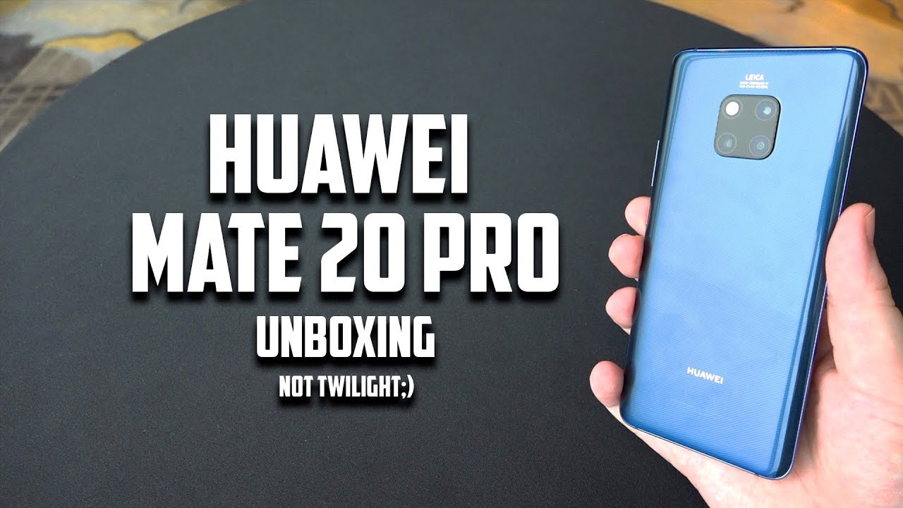 Huawei Mate 20 Pro Midnight Blue Edition Unboxing - YouTube