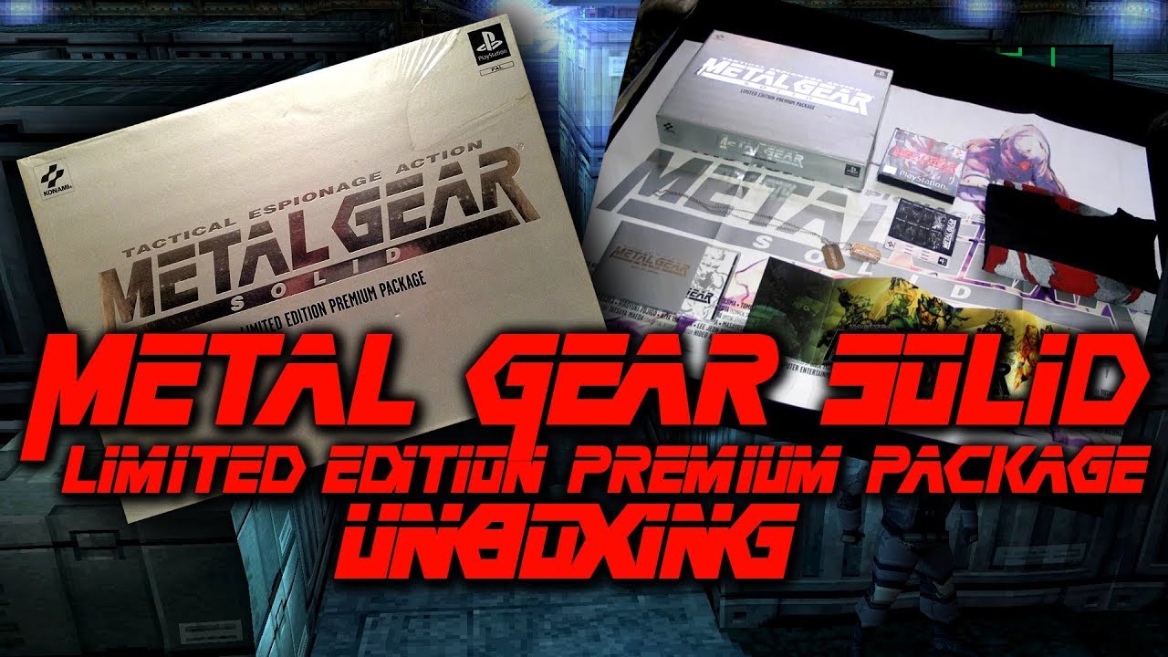 Metal Gear Solid - Limited Edition Premium Package Unboxing - YouTube