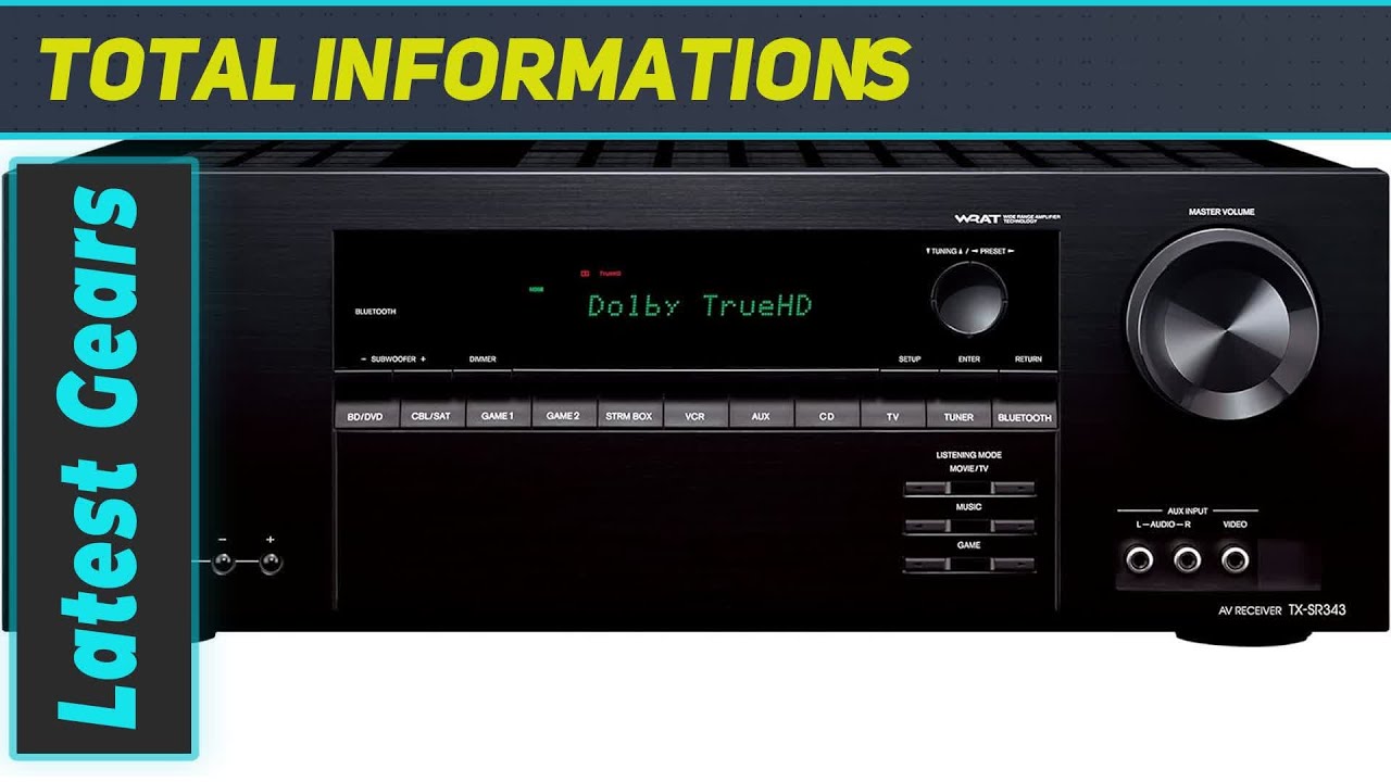 Onkyo TX-SR343 5.1-Channel A/V Receiver Review - YouTube