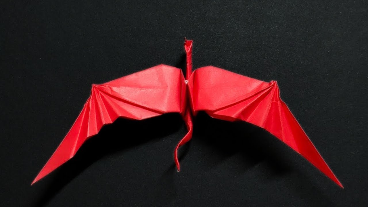 How to make a cool dragon with origami. Easy folding tutorial