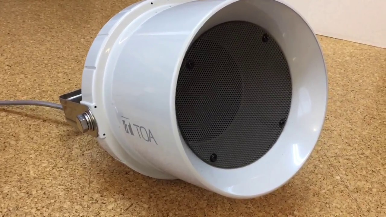 TOA ワイドホーンスピーカー CS-63 音質 - YouTube