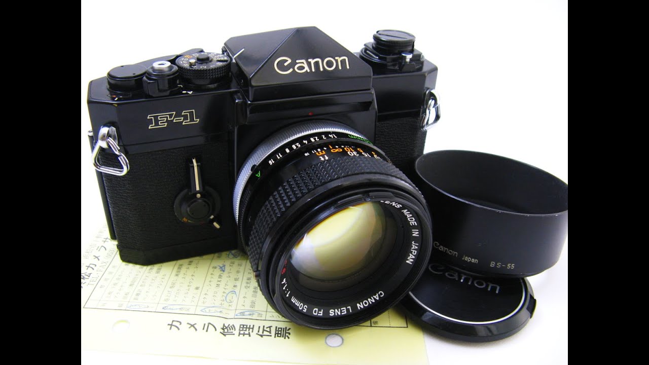 修理完成：キヤノン 旧F-1 + FD 50mmF1.4 - YouTube