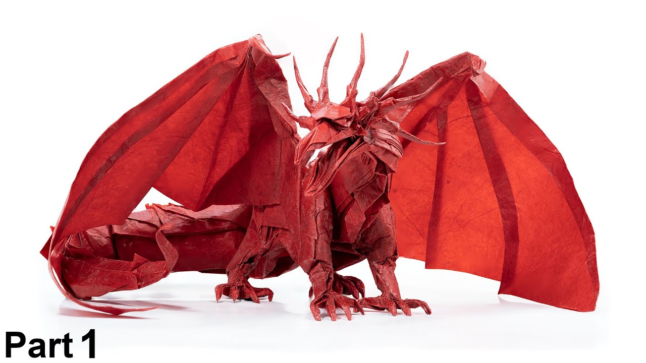 Origami Ancient Dragon (Satoshi Kamiya) part 1 - YouTube
