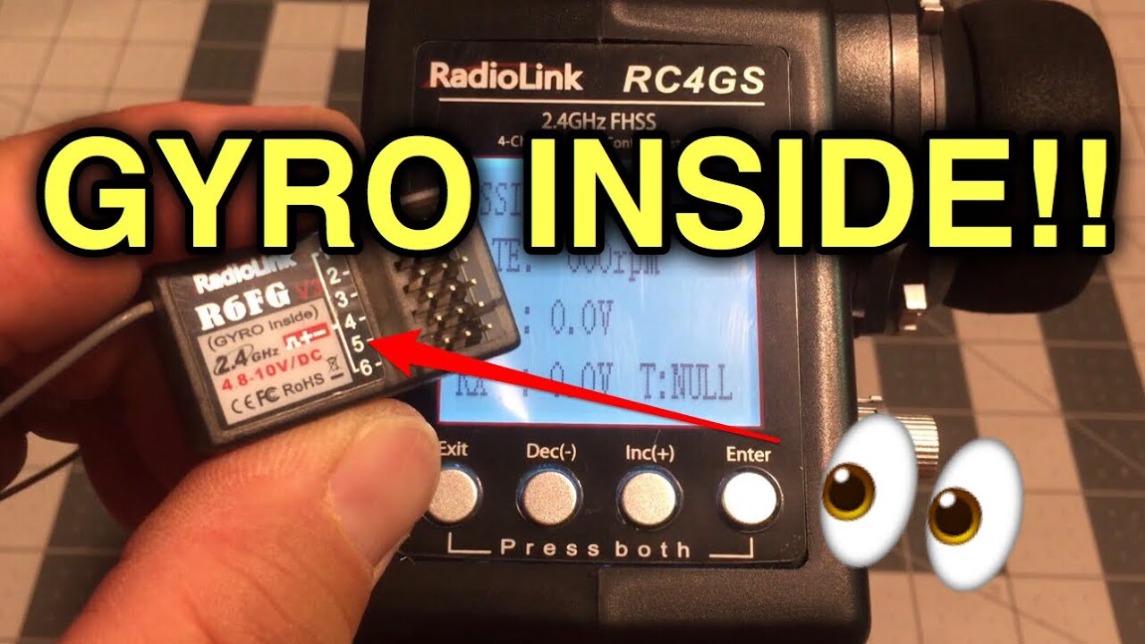 Radiolink RC4GS V2 / R6fg Gyro Receiver Review and Test - YouTube