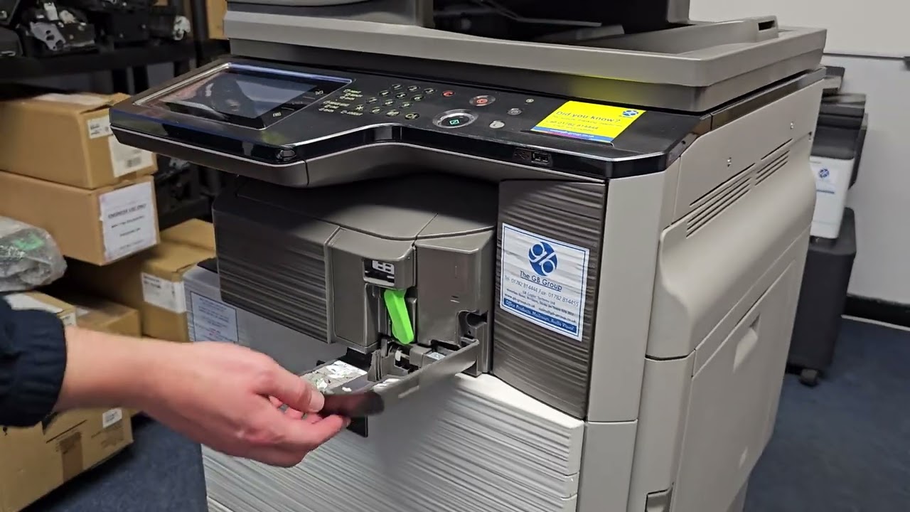 Paper Jam Locations Sharp MX-M364, M464 And MX-M564 - YouTube