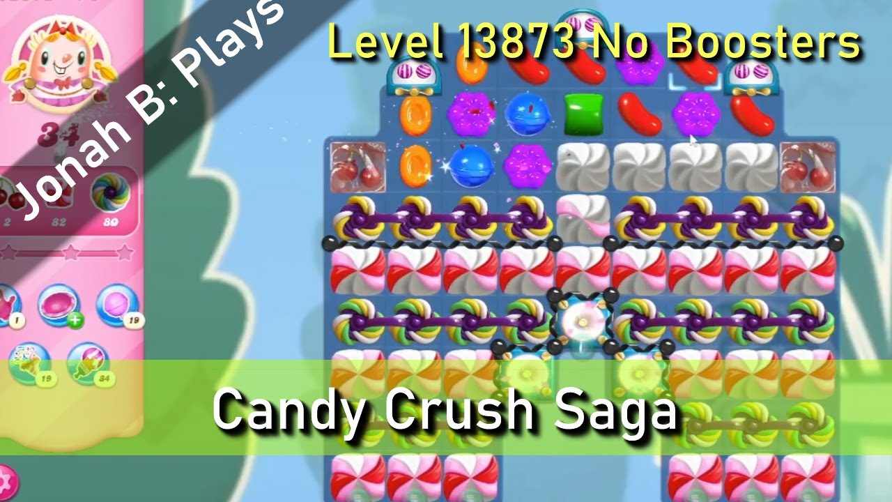 Candy Crush Saga Level 13873 No Boosters - YouTube