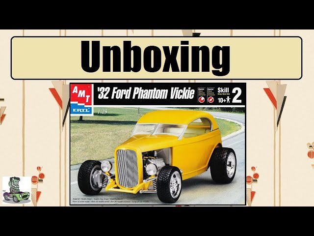 Unboxing the 1932 Ford Phantom Vickie Model Kit By AMT/ERTL - YouTube