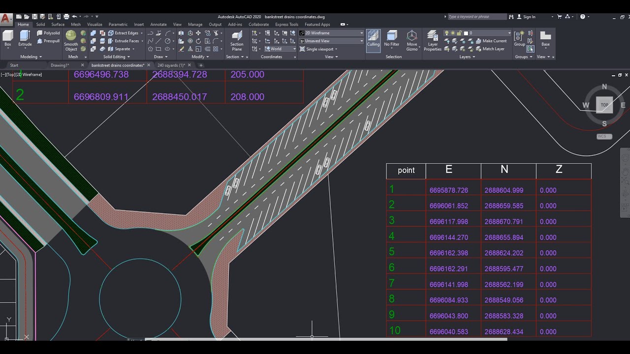 AutoCAD Lisp automatically create coordinates xyz tables - YouTube