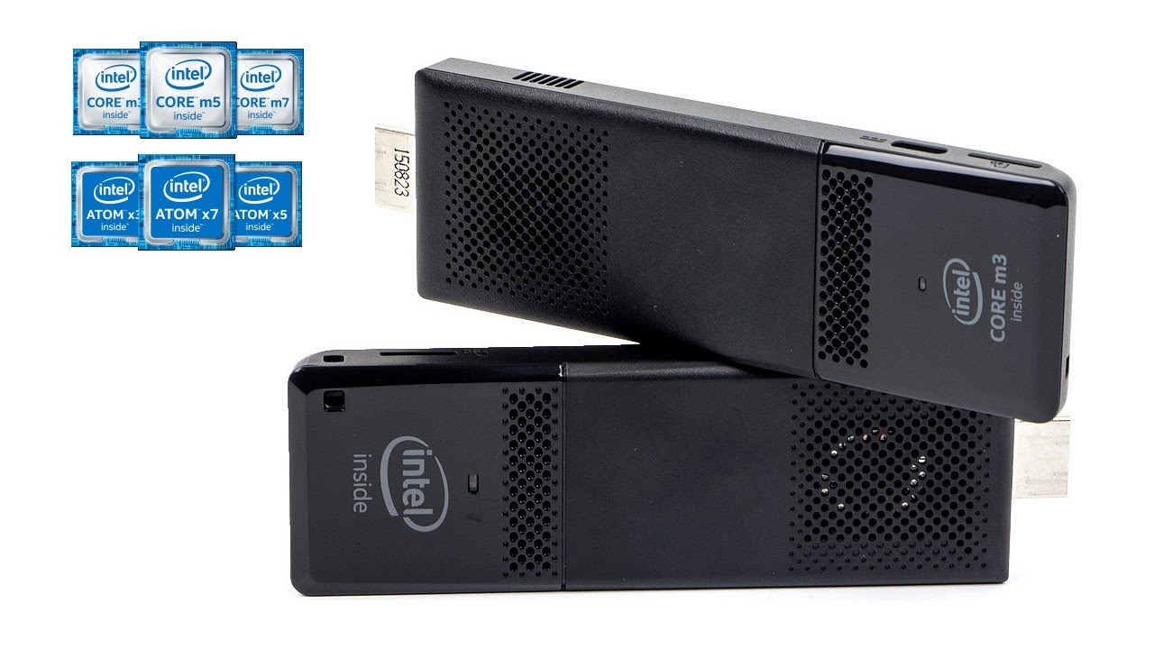 Intel Compute Stick - Core m3 vs Atom x5 comparison - YouTube