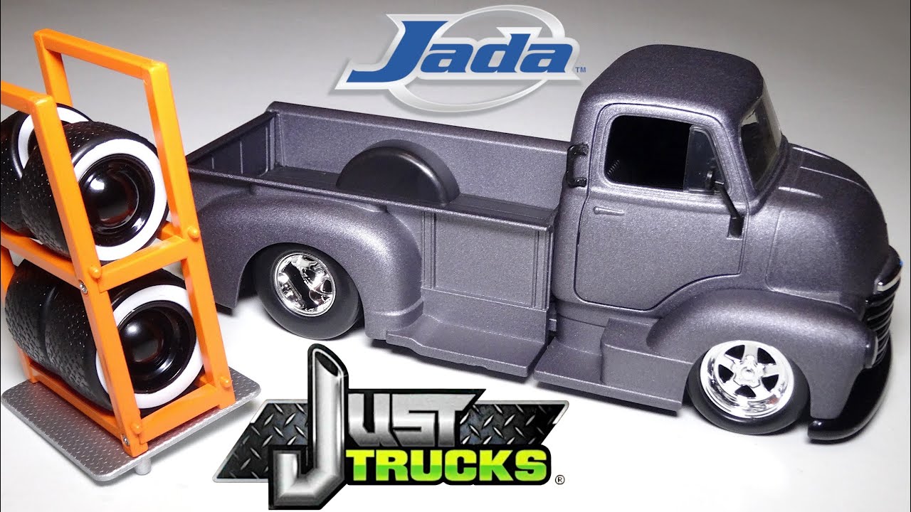 1952 Chevy COE Pickup + Extra Wheels & Tires JADA Just Trucks Die