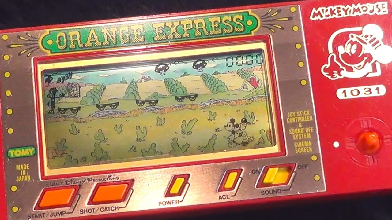 レトロ 液晶ゲーム】ミッキーマウス オレンジエクスプレス トミー
