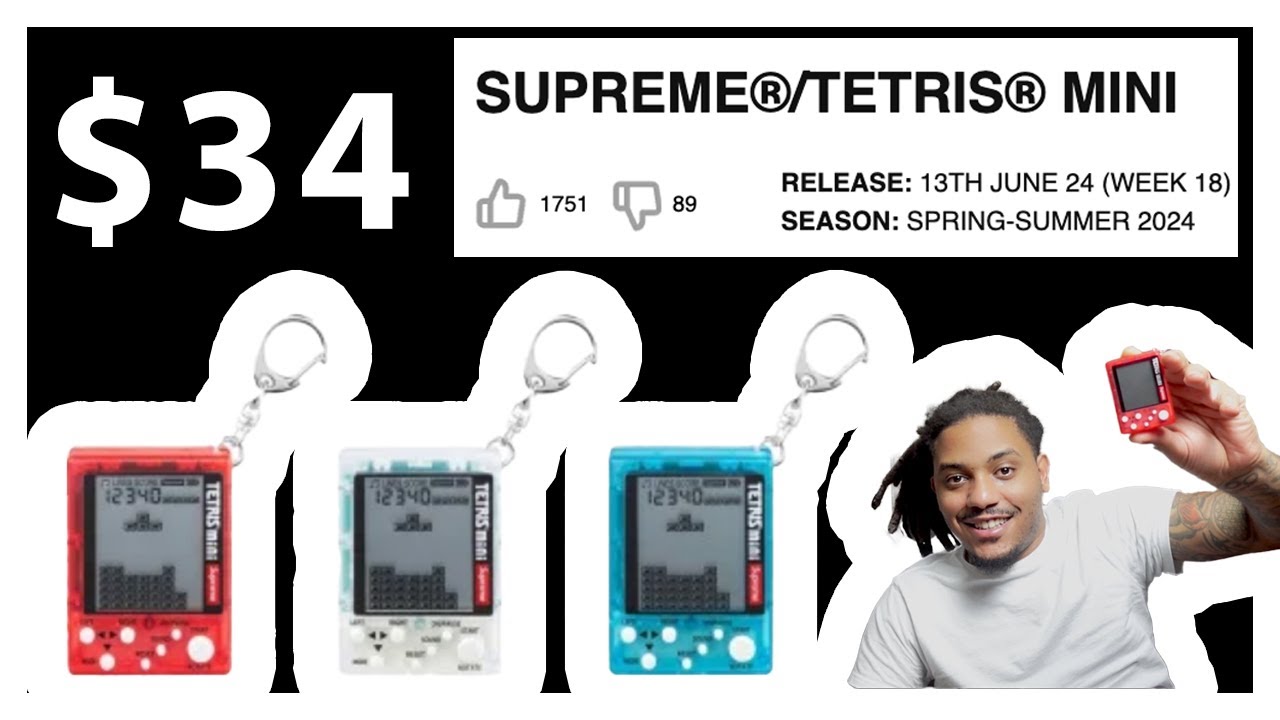 SUPREME®/TETRIS® MINI Keychain Console - Unboxing & Review