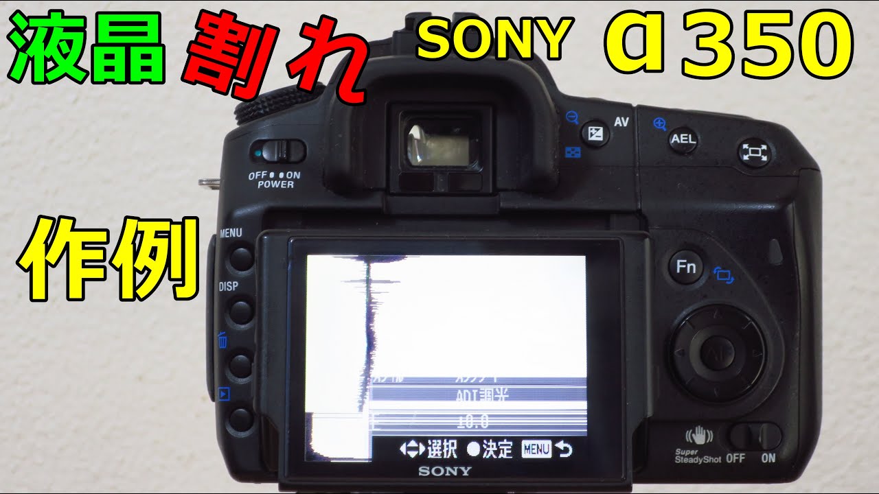ジャンク】2200円 SONY A350買ったら液晶割れてた 動作検証・作例動画