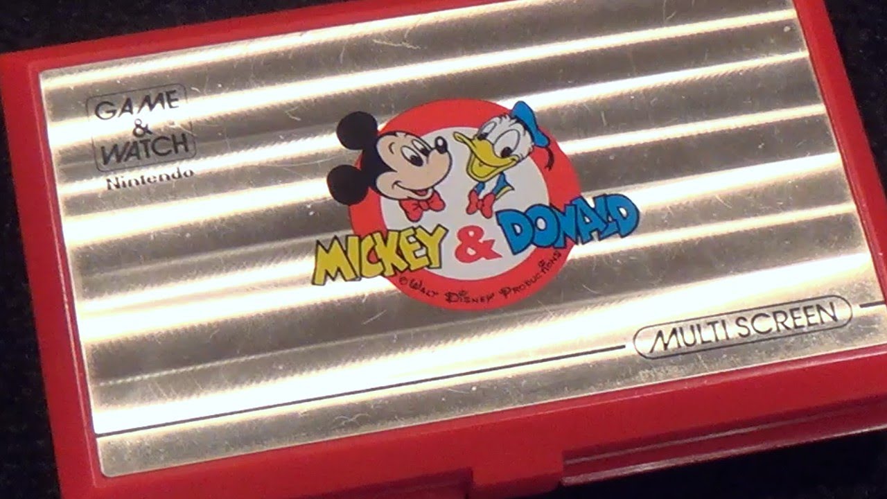 レトロ 液晶ゲーム】任天堂 ゲームウォッチ ミッキー＆ドナルド