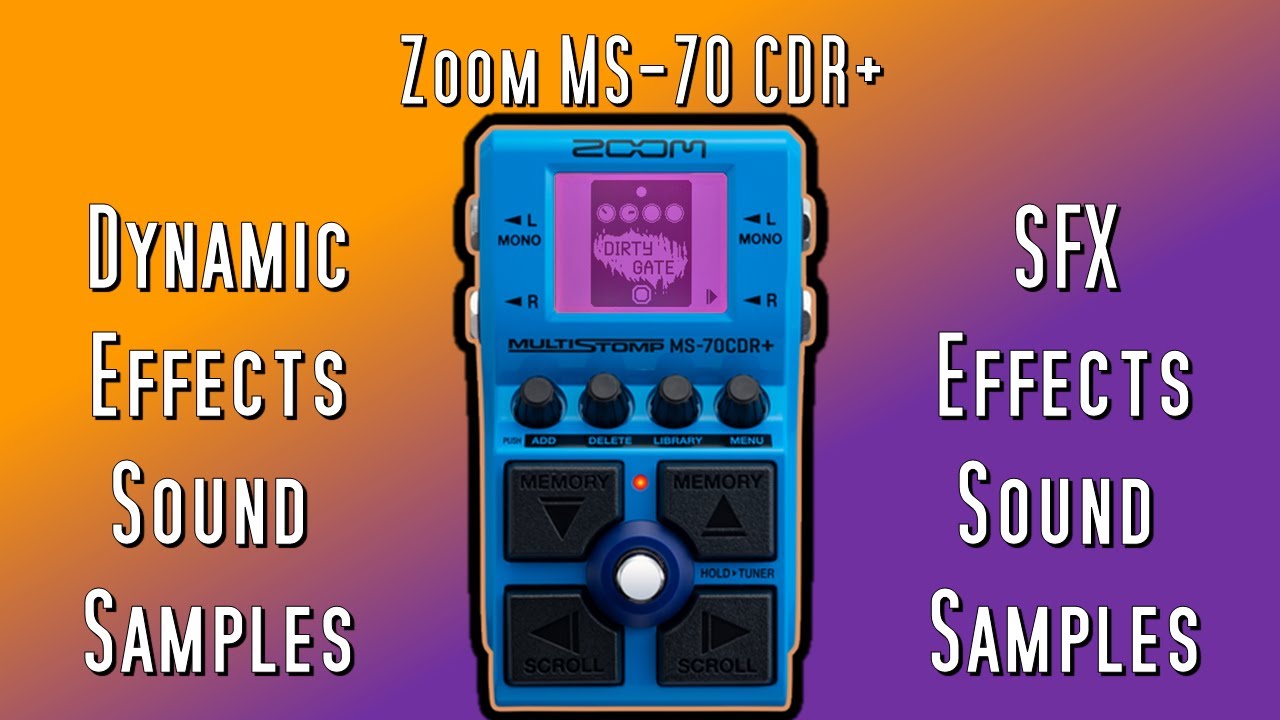 Zoom MS-70CDR+ - Dynamic and SFX Sound Samples - YouTube