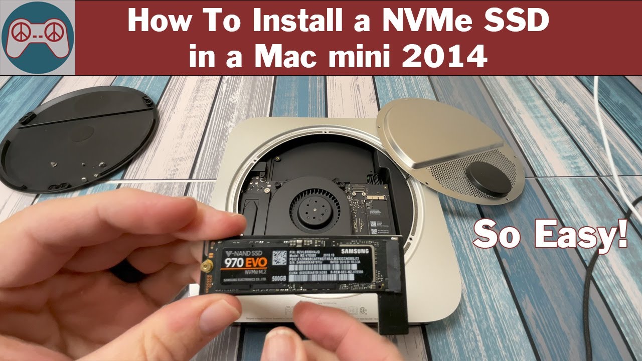 How to add a NVMe SSD to a 2014 Mac mini - Quick and Easy! - YouTube