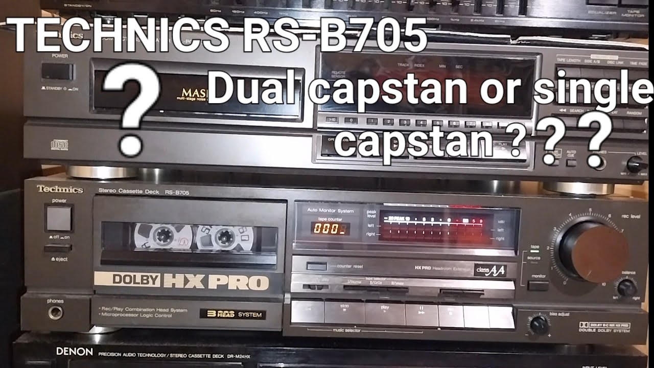 TECHNICS RS-B705 3 HEAD CASSETTE DECK - YouTube
