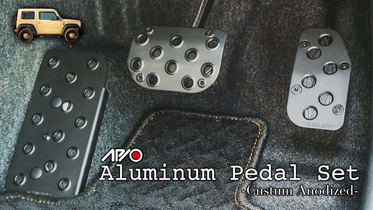 New Jimny Sierra Custom JB74 APIO pedal set is alumite processed