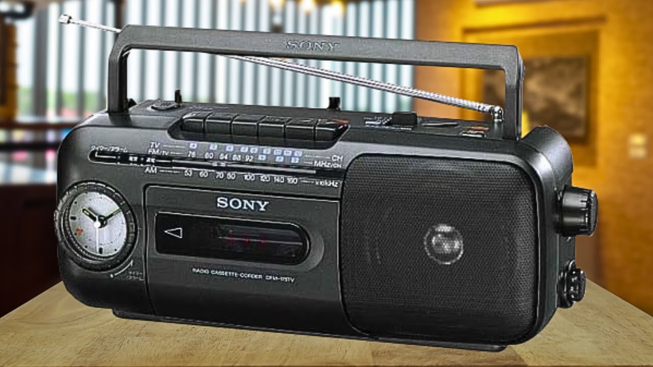 SONY CFM-175TV Radio Cassette Recorder - YouTube